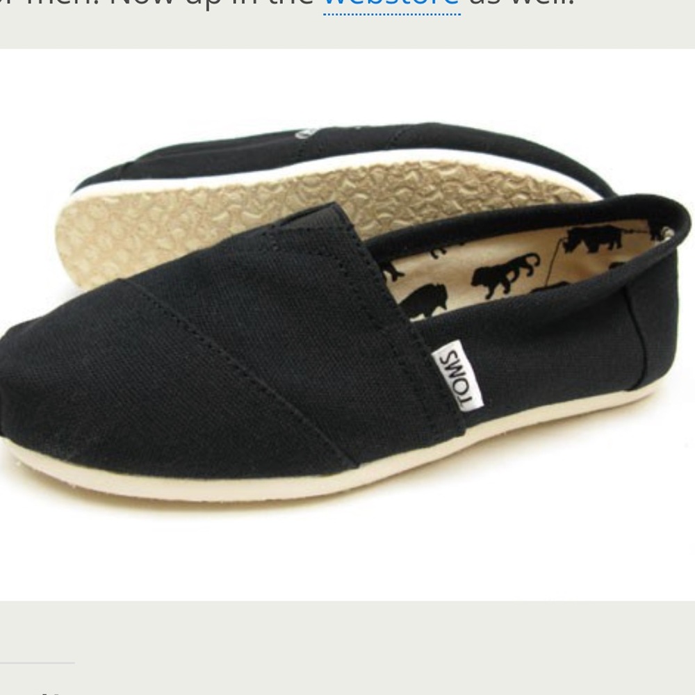 TOMS Men’s Black Classic